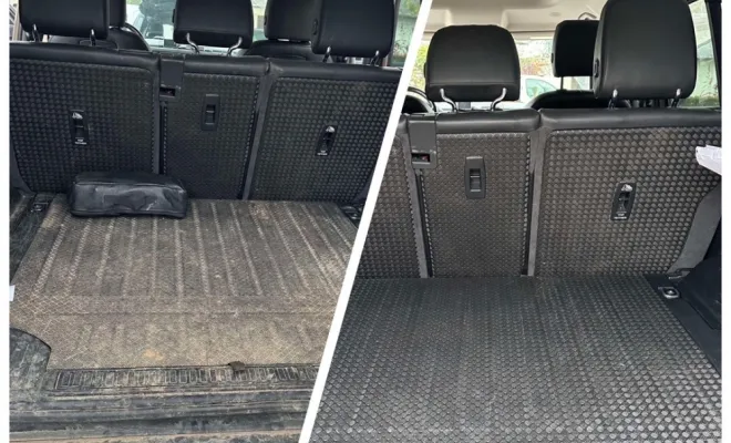 Nettoyage intérieur en cuir d’un Land Rover Defender à Erquery., Beauvais, Matt Clean’ Car